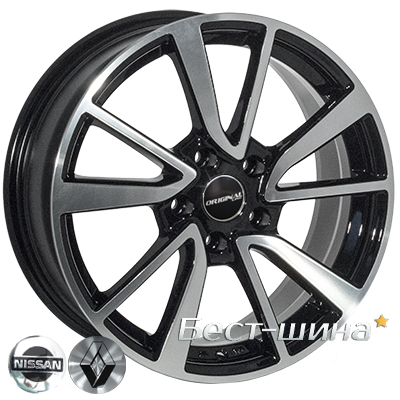 Zorat Wheels 6344 7x17 5x114.3 ET40 DIA66.1 BP