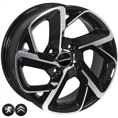 Zorat Wheels BK5714 6.5x15 4x108 ET25 DIA65.1 BP