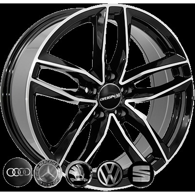 Zorat Wheels BK690 8x18 5x112 ET28 DIA66.6 Black