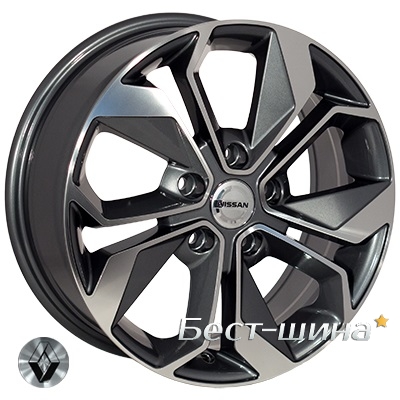 Zorat Wheels BK5168 6.5x15 5x98 ET35 DIA58.1 GP