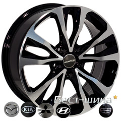 Zorat Wheels BK5212 6.5x16 5x98 ET39 DIA58.1 BP