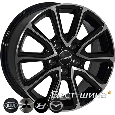Zorat Wheels BK5344 6.5x16 5x114.3 ET35 DIA67.1 BP