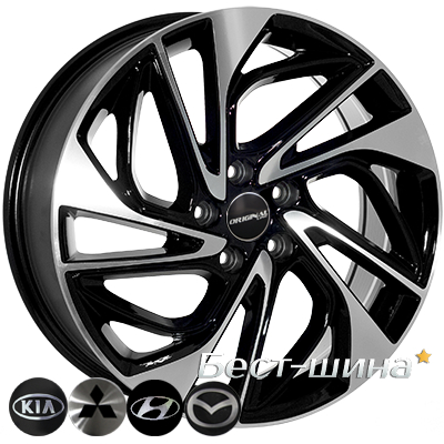 Zorat Wheels BK5518 7.5x18 5x114.3 ET51 DIA67.1 BP